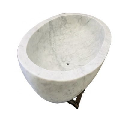 Classic White Marble Bathtub,  Freestanding Natural Stone Bathtub,  Custom Made Hand Carving Marble Bathtubs