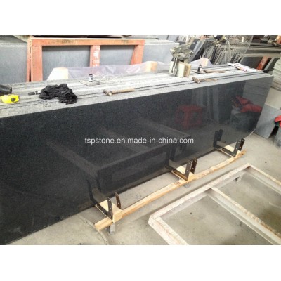 G654 China Dark Impala Grey Granite Slabs